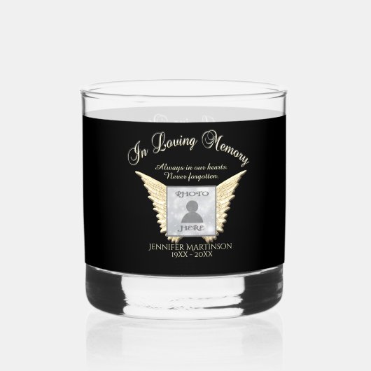 Foto Memorial Whisky Glas (Voorkant)