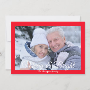Foto Merry and Bright Holiday Kaart