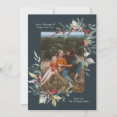 Foto Merry Christmas Botanicals Kaart (Voorkant)