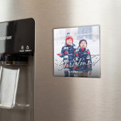 Foto Merry Christmas Script Sjabloon Magneet