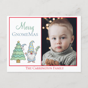 Foto Merry GnomeMas Holiday Cute Kerstmis Briefkaart