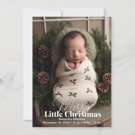 Foto: Merry Little Christmas Feestdagenkaart (Voorkant)