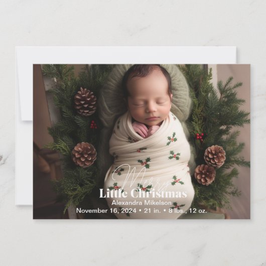 Foto: Merry Little Christmas Feestdagenkaart (Voorkant)