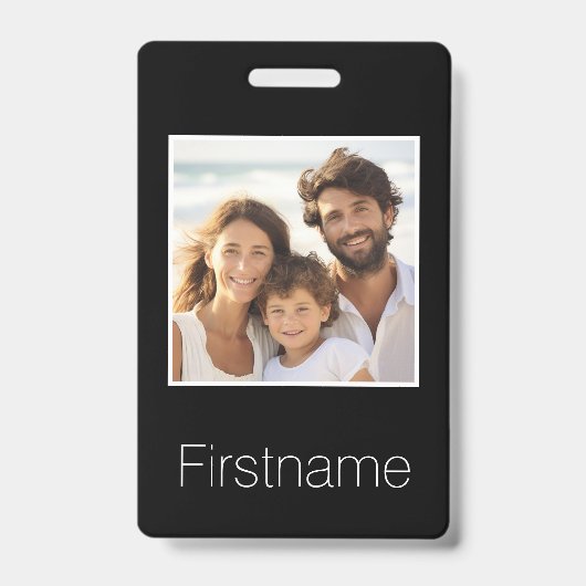 Foto met aangepaste naamidentificatielegment badge (Front)