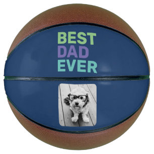 Foto met beste vader ooit - Whimsical Greep Blue Basketbal