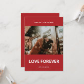  foto met Forever Love Kaart (Voorkant / Achterkant in situ)