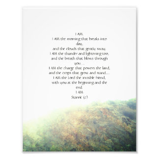 foto met gedicht ontwerp afdruk