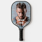 Foto met Icicles Pickleball Paddle (Voorkant)