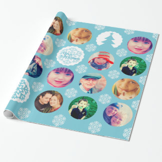 Foto met kerstcadeautje met rode kerstcadeaus cadeaupapier