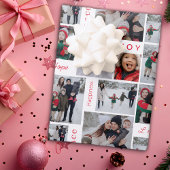 Foto met kerstmis inpakpapier vel