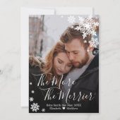 Foto met Kerstmis - Zwangerschapskaart Kaart (Voorkant)