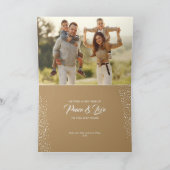 Foto met Merry Kerstvouding Feestdagen Kaart (Binnen)