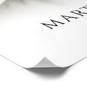 Foto met moderne script in liefdevolle herinnering poster (Hoek)