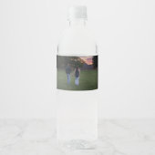 Foto met Monogram Waterfles Etiket (Voorkant)