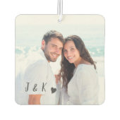 Foto met naam initialen luchtverfrisser (Achterkant)