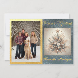 Foto met Pearl Christmas Design Feestdagenkaart