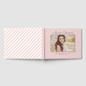 Foto met roze witte strepe Afstuderen Gastenboek (Volledig)