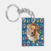 Foto met schilderafdrukken instellen sleutelhanger (Voorkant Links)