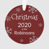 Foto met speciale kerstboom van 2020 ornament (voorkant)