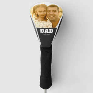 Foto met vet wit tekst 'Papa' Golfheadcover
