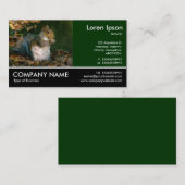 Foto met voetnoten - Grijze eekhoorn Visitekaartje (Voorkant / Achterkant)