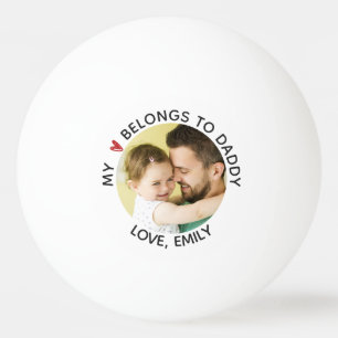 Foto MIJN HART BEHOORT TOT PAPA Gepersonaliseerd Pingpongballen