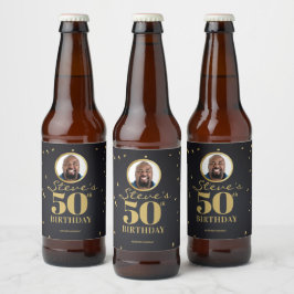Foto Milestone Birthday Beer Labels Bier Etiket