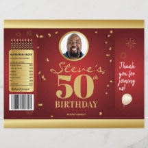 Foto Milestone Birthday Chip Bag Wrappers