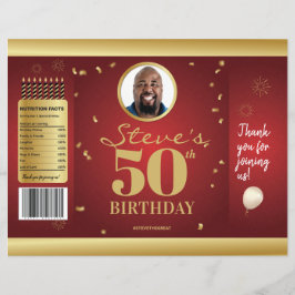 Foto Milestone Birthday Chip Bag Wrappers