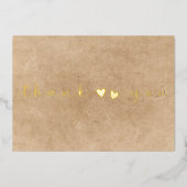 Foto minimaal modern script toevoegen Hartelijk da Folie Feestdagenkaart (Voorkant)