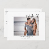 Foto Minimalist Bewaar het Date Briefkaart (Voorkant / Achterkant)