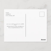 Foto Minimalist Bewaar het Date Briefkaart (Achterkant)