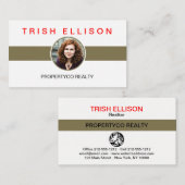 Foto: Minimalistische aangepaste Sjabloon Kaart (Voorkant / Achterkant)