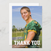 Foto modern Afstuderen Bedankkaart (Voorkant / Achterkant)