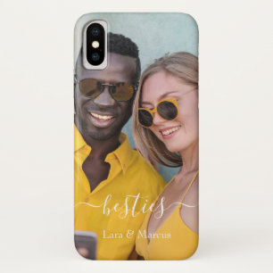 Foto Modern Besties Script Friends iPhone X Hoesje
