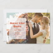 Foto Modern Elegant Italië Bestemming Bruiloft Save The Date (Voorkant)