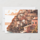 Foto Modern Elegant Italië Bestemming Bruiloft Save The Date (Achterkant)