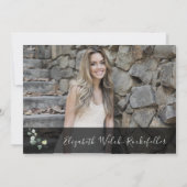 Foto Modern Greenery Retirement Party Kaart (Achterkant)