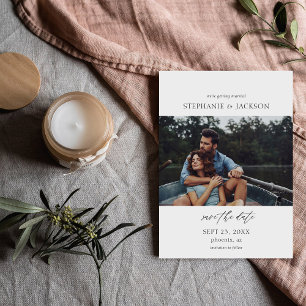 Foto Modern H Pano Save the Date Kaart