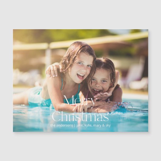 Foto Modern lettertype Kerstmis (Voorkant)