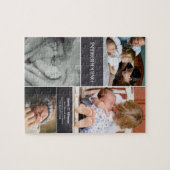 Foto Modern Second Baby Birth Announcement Legpuzzel (Horizontaal)