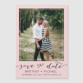 Foto modern sparen de Datum Blush Roze (Voorkant)