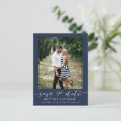 Foto Modern Terracotta Save the Date Aankondigingskaart (Staand voorkant)