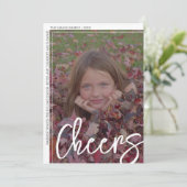 Foto Modern - Verticale witrand Offset Cheques Feestdagenkaart (Staand voorkant)