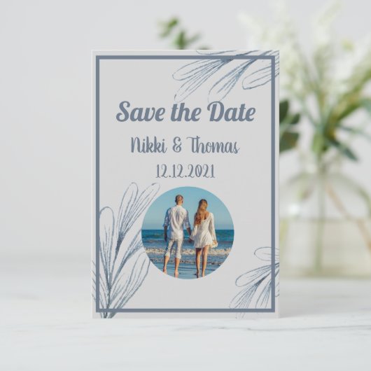 Foto Modern Wedding Elegant Save the Date (Staand voorkant)