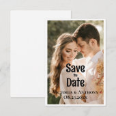 Foto Modern Wedding Save the Date (Voorkant / Achterkant)
