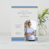 Foto Moderne Bar Mitzvah Kaart (Staand voorkant)