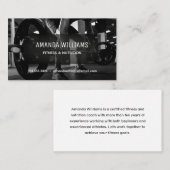 Foto moderne fitnesstrainer visitekaartje (Voorkant / Achterkant)