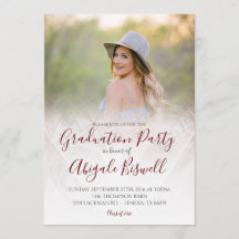 Foto Moderne Geometrische Roze Afstudeeraankondigi