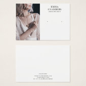 Foto moderne juwelry Designer Visitekaartje (Voorkant /achterkant)